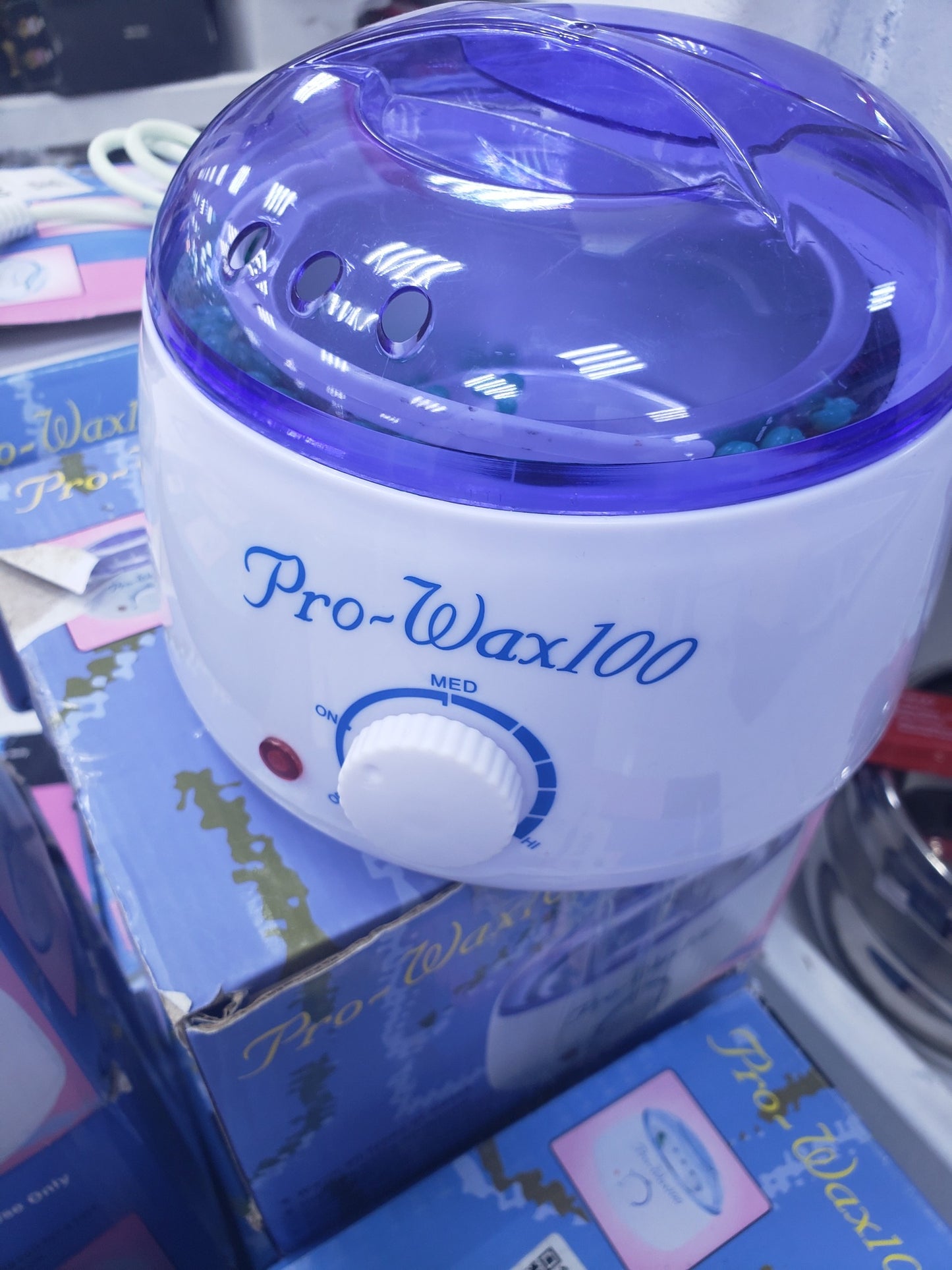 3 in 1 Hair Removal Kit - Wax Heater Machine with Wax Beans 400g & Spatula Sticks