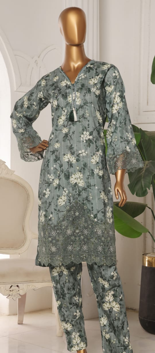 Riwayat Chiken Kari Embroided Co ords 2pcs Lawn Stitched