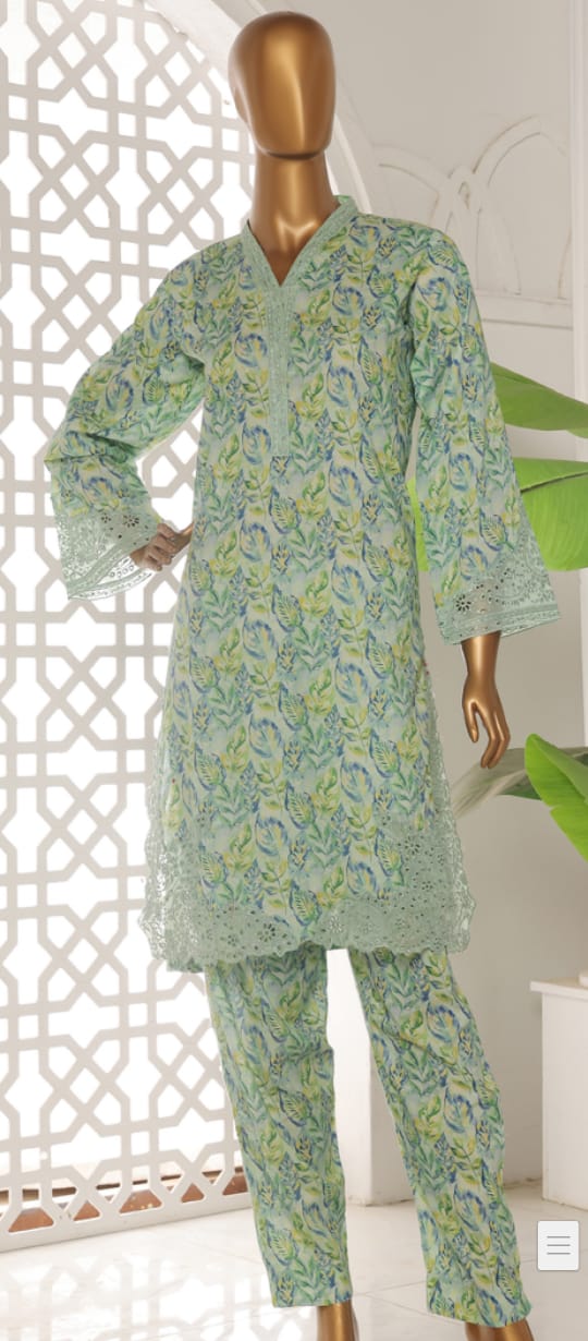 Riwayat Chiken Kari Embroided Co ords 2pcs Lawn Stitched