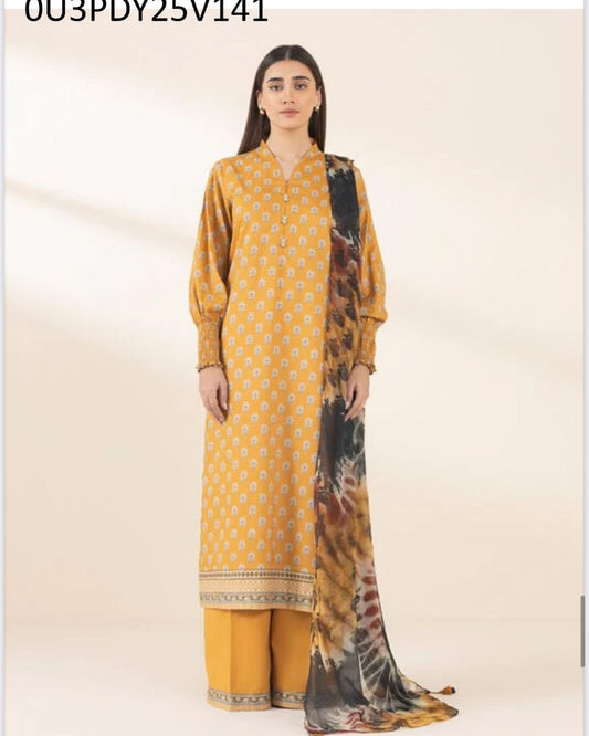 Sapphire Digital Printed Lawn 3pcs unstitched