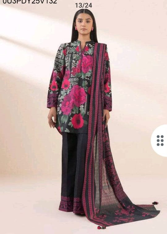 Sapphire Digital Printed Lawn 3pcs unstitched