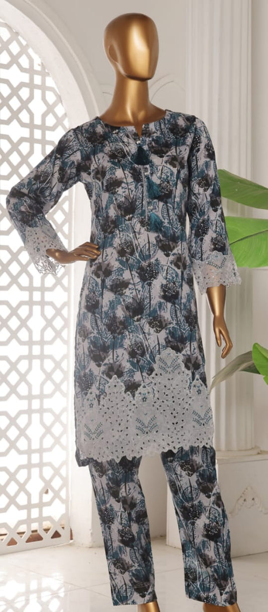 Riwayat Chiken Kari Embroided Co ords 2pcs Lawn Stitched