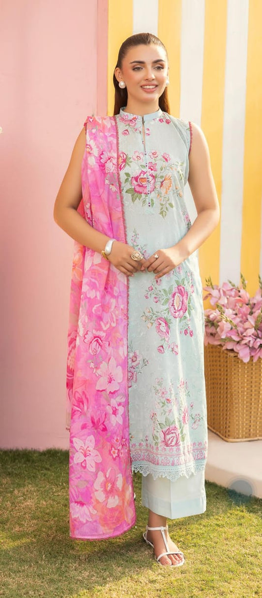 Bernish by Gulljee Chicken Kari Lawn 3pcs Unstitched