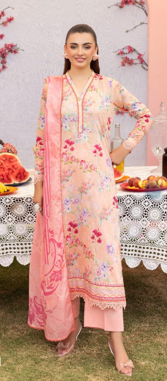 Bernish by Gulljee Chicken Kari Lawn 3pcs Unstitched