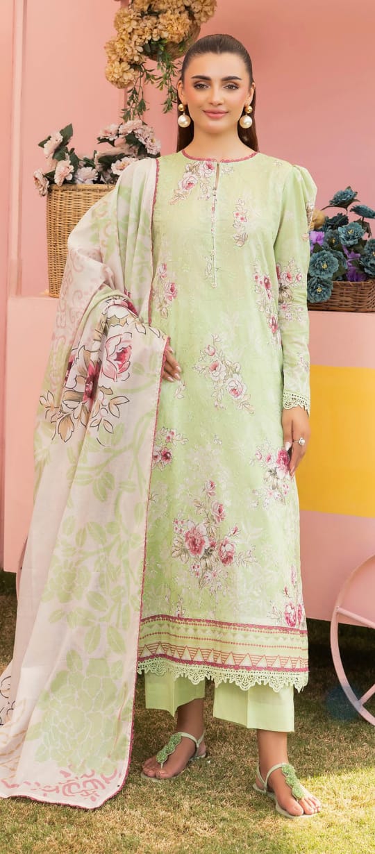 Bernish by Gulljee Chicken Kari Lawn 3pcs Unstitched
