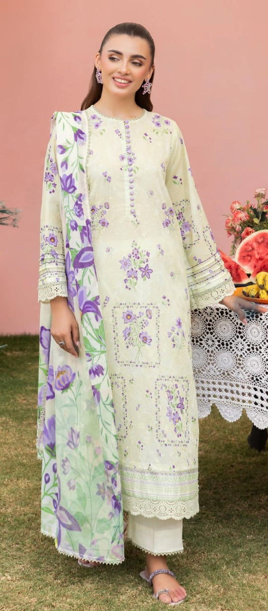 Bernish by Gulljee Chicken Kari Lawn 3pcs Unstitched