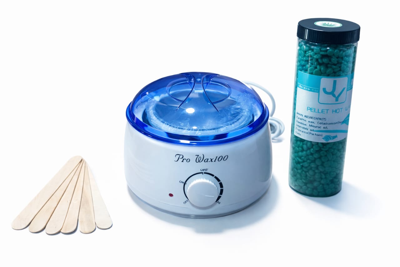 3 in 1 Hair Removal Kit - Wax Heater Machine with Wax Beans 400g & Spatula Sticks