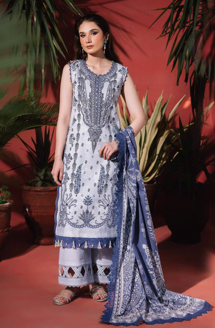 JADE URBANE SUMMER EMBROIDERY LAWN COLLECTION 2025 STITCHED
